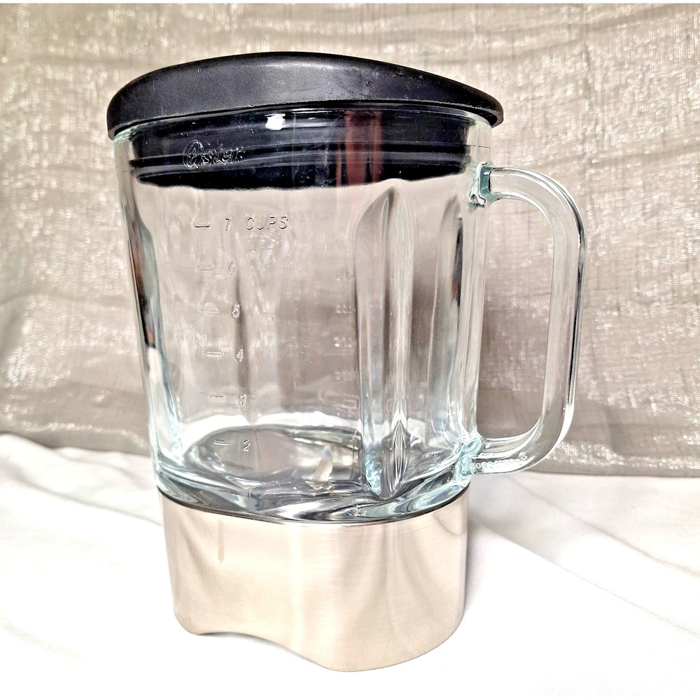Oster Delighter Blender Oval Glass Pitcher Base Blade & Lid Replacement 7 Cup